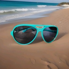 Sunglasses Aviator Child Turqouise 8-9m Temple