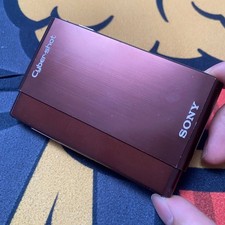 SONY Cyber Shot DSC-T77 10.1MP CCD Vintage Digital Camera Brown