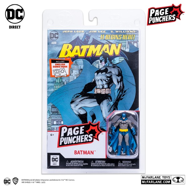 Dc Page Punchers Batman + Comic 3 Zoll Actionfigur Mcfarlane Toys-image