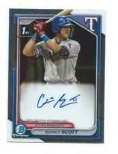 2024 Bowman Chrome-Quincy Scott 1st Bowman Autograph-Texas Rangers