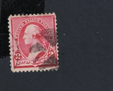 US Stamp Scott 219D 2 CENT STAMP LAKE COLOR