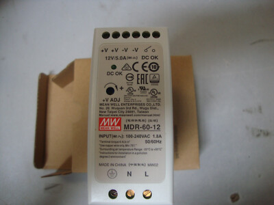 Mean Well Hutschienen-Netzteil MDR-60-12 AC-DC  NEW
