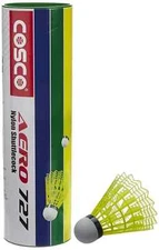 Cosco Aero 727 Shuttle Cock, Nylon, Yellow
