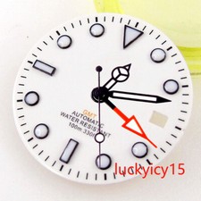 Fit Mingzhu 3804 NH34A GMT Automatic Movement Men's Watch Case 29MM White Dial