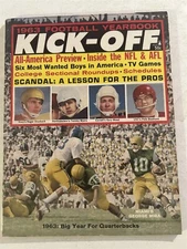 1963 Kick Off NAVY Roger STAUBACH College NFL AFL Preview ALL AMERICANS Butkus