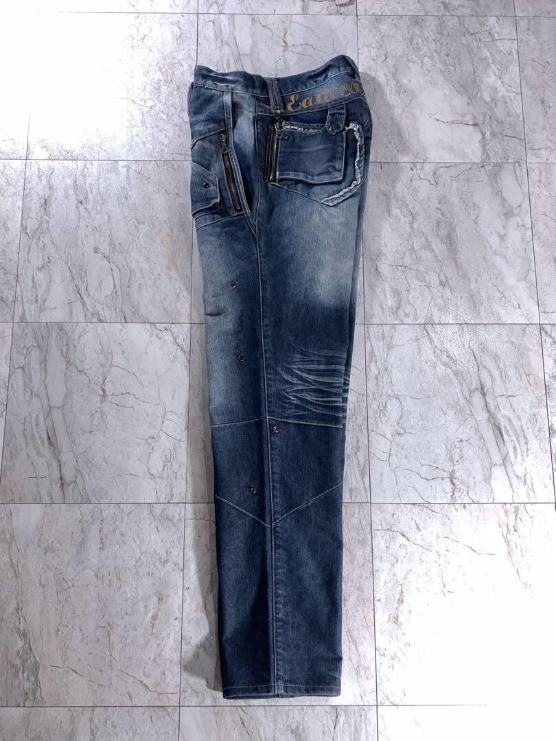 パンツ archive PPFM gimmick black denim 00s y2k 00s archive gimmick black denim grunge