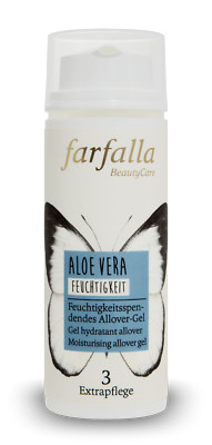 (199,80 EUR/l) Farfalla Aloe Vera Feuchtigkeitsspendendes Allover-Gel 50ml
