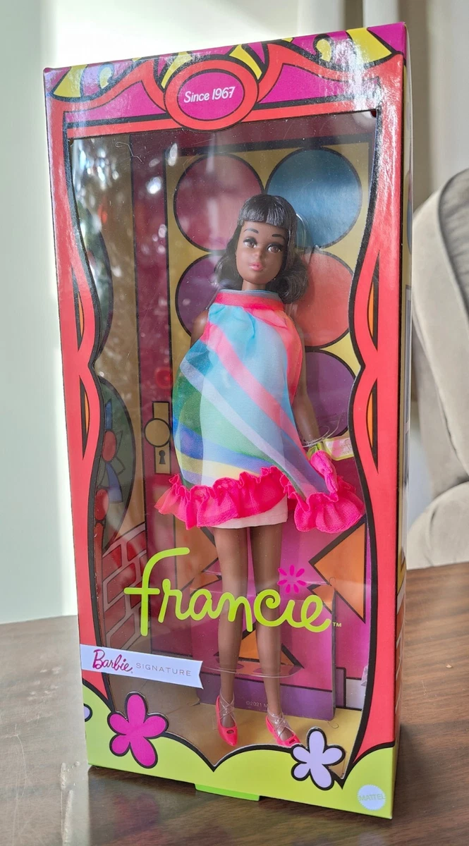 Mattel Creations Barbie Signature Francie 1967 Doll Reproduction NIB 2022  Black