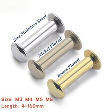 Chicago Screws Low Profile Head Binding Barrel Nuts and Screw