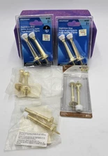 3" Gold Tone Wall Door Stops 10 Pc Various Styles Rigid & Spring