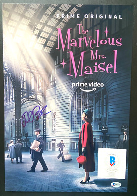 RACHEL BROSNAHAN SIGNED THE MARVELOUS MRS MAISEL 12X18 MOVIE POSTER PHOTO BAS