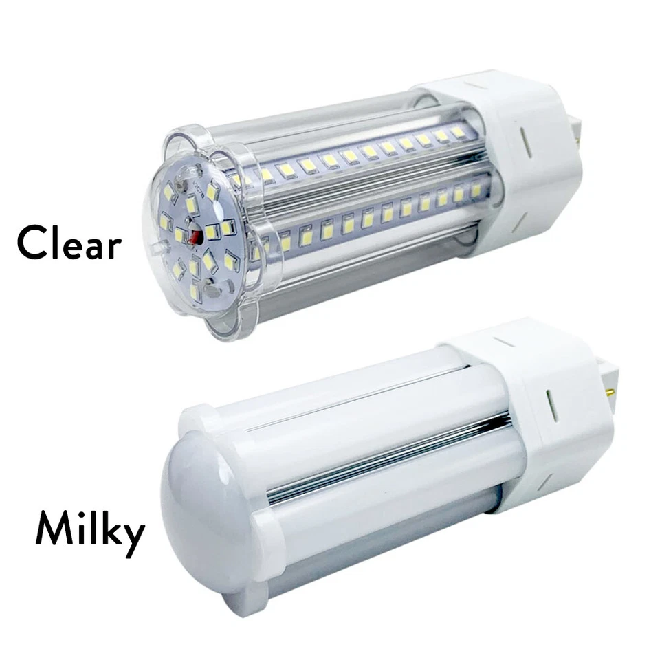 10W - 25W G24 GX24 E27 E14 E26 LED Horizontal Plug Light 2835 SMD Spotlight Lamp - Image 2 of 4