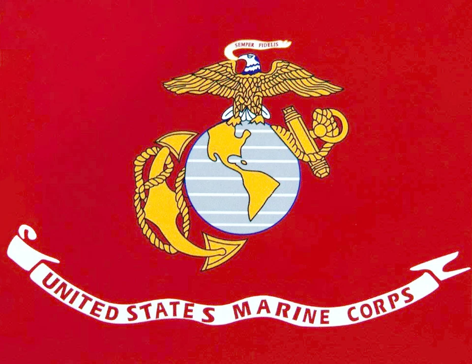 U.S. Marine Corps Flag Fleece Blanket NEW 50"x60" Soft Marines USMC Throw Cover - Image 2 of 2