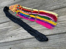 Women Paranda Hair Accessory Traditional Black Multi Color Hair Braided Parandi