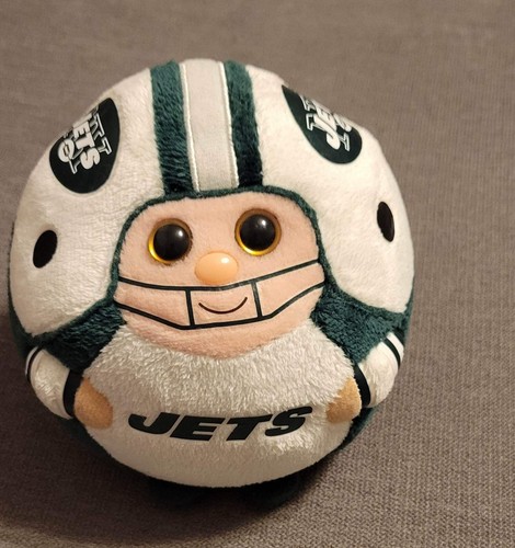TY Beanie Ballz 8"  NFL New York Jets Plush Ball