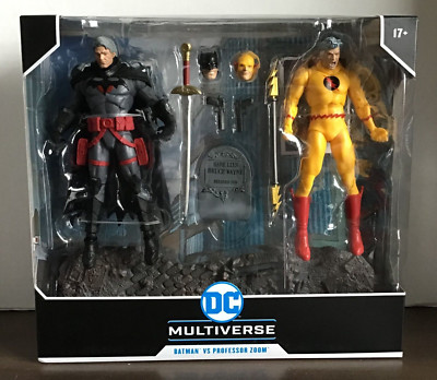 DC Multiverse Thomas Wayne Batman and Professor Zoom Flashpoint 2 Pack In Stock