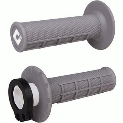 ODI Lock-On Griffe MX Half Waffle grau für 2 und 4-Takter