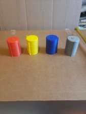 N Scale 1/160 4 pack Multi Color Oil/Storage tanks 3d printed for layout