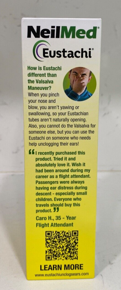 NeilMed Eustachi Ear Pressure Relief Device for Cold/Allergy Season ...