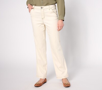 Belle by Kim Gravel Tall TripleLuxe Twill Carpenter Jean-Ecru (Sz 4Tall) A623795