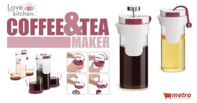 French Press/Tea Maker, 2 in 1, Coffee Maker & Tea Infuser - Love your Kitchen  