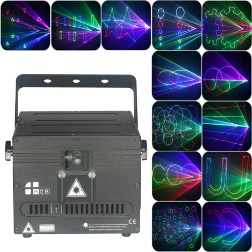 RGB DMX Lasershow World ILDA Światło sceniczne Animacja Laser Efekty świetlne DJ 1000mW - Zdjęcie 1 z 23