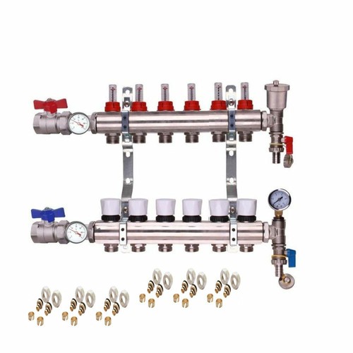UNDERFLOOR HEATING MANIFOLDS 2-12 PORTS + EUROCONE+ UPM3 PUMP PACK - Picture 31 of 31