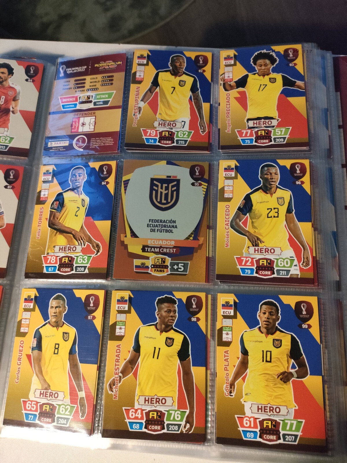 PANINI ADRENALYN XL WORLD CUP QATAR 2022 200+ CARDS IN BINDER Ronaldo