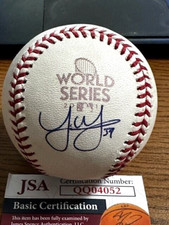 JOE MUSGROVE SIGNED AUTOGRAPHED 2017 WORLD SERIES BASEBALL!  Astros, Padres  JSA