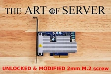 HP Z Turbo Drive G2 M.2 PCIe 3.0 adapter (unlocked+modified 2mm M.2 screw)