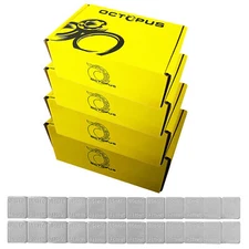 4 Boxes GRAY Coated Wheel Weights 0.25 1/4 oz Stick-on Adhesive Tape - 2400 pcs