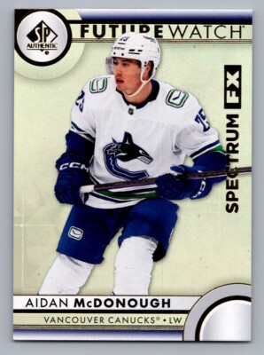 2023-24 SP Authentic Future Watch Spectrum FX #S-65 Aidan McDonough Unscratched