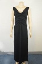 LIZ LANGE WOMEN'S BLACK LONG  MATERNITY DRAPED FRONT DRESS SIZE ZERO ON SALE