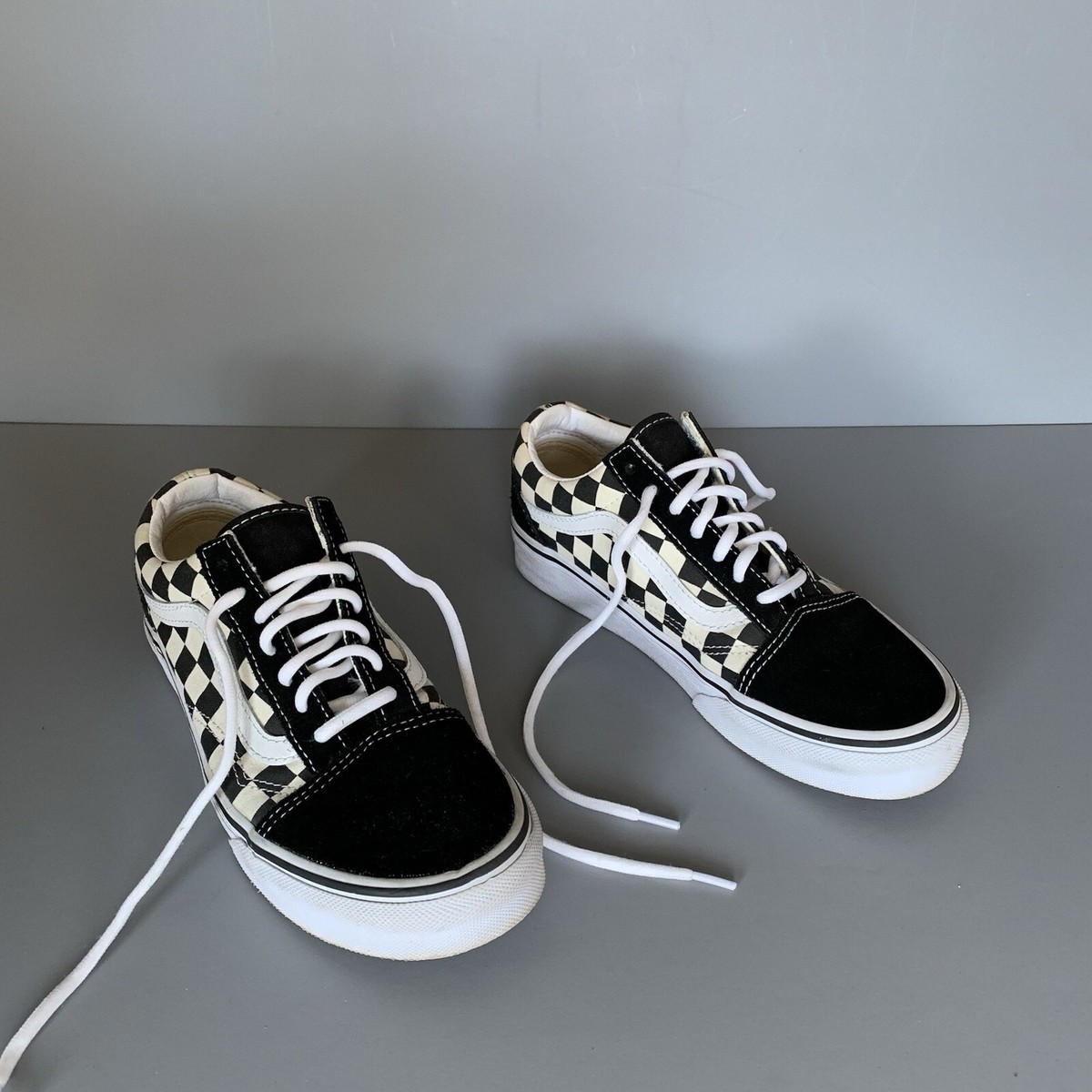 Vans Old Skool Checkerboard Black Checkered Lace Up Vans Old Skool