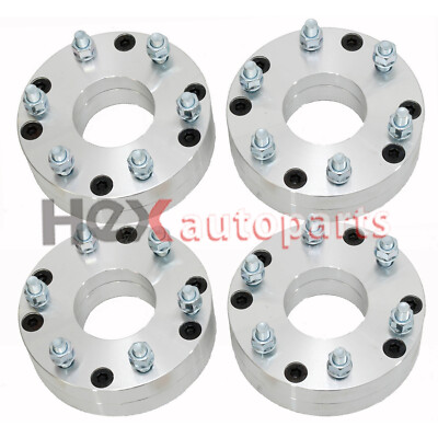 4x 2'' 5x4.5 to 6x5.5 Wheel Adapters 12x1.5 for Toyota Pickup Avalon Mazda Dodge
