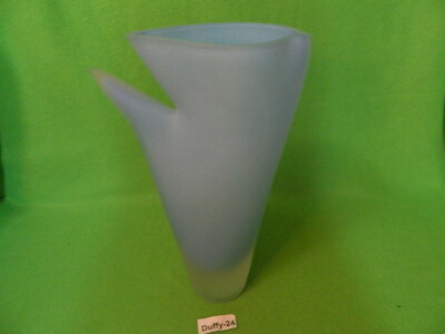 Massive Glas  Vase Blue Fly 27 cm  von Rosenthal 