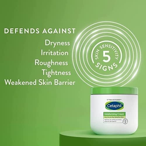 NEW Cetaphil Moisturising Cream 550g Dry Sensitive Skin Care | FREE SHIPPING - Picture 4 of 4
