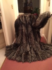 Real Silver Fox Vintage Fur Coat