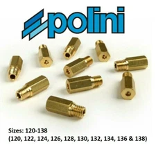Polini Flatslide Main Jet kit10 jets 120-138 for Air Striker Keihin Spec PWK