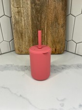 Silicone Toddler Cup with Straw- Minimalist Design, Colors, and BPA Free