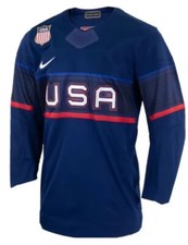 NEW Nike Hockey Jersey Team USA 2022 Olympics Blue United States MEDIUM 140
