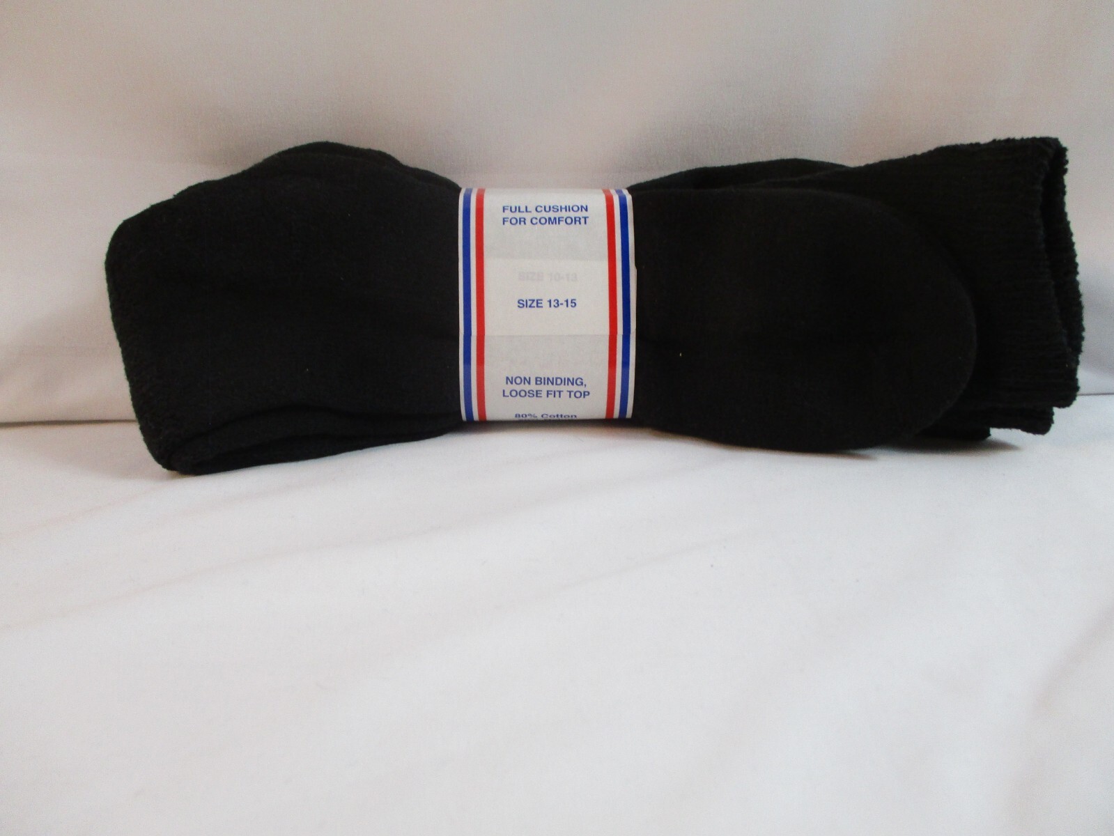 Physicians Choice Medical Socks Mens 1315 Black 4 Pairs Diabetic Non