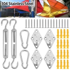 Sun Shade Sail 6" Hardware Kit for Rectangle Heavy Duty Shade Sail Installation