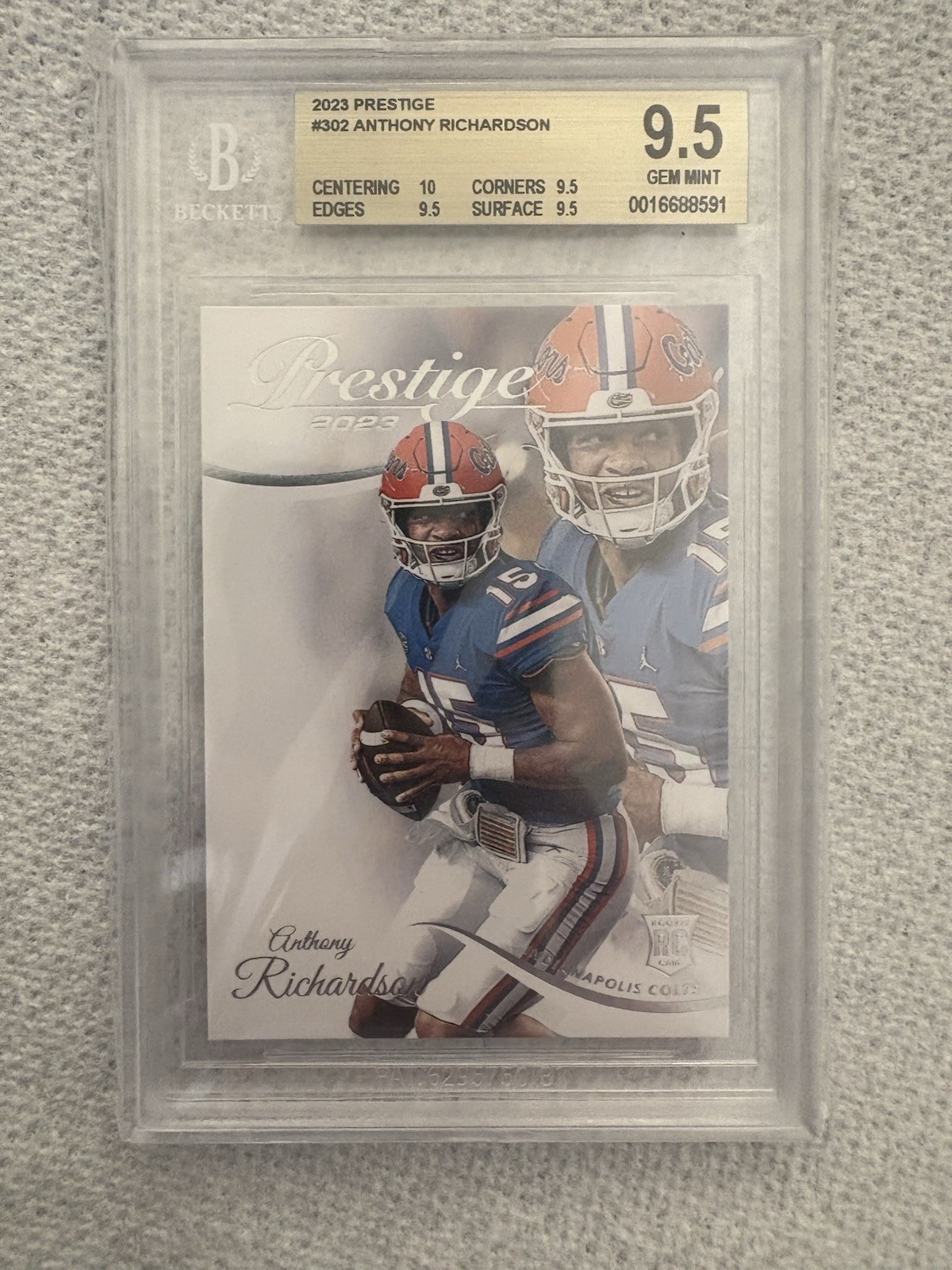 2023 Prestige Rookies Anthony Richardson Rookie Card RC #302 BGS - 9.5 GEM MT