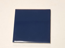 Vtg 1 Ceramic Tile - Cobalt Blue Glossy Square 4 1/4 NOS NEW