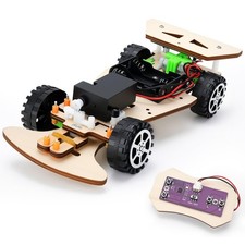 Wooden Racing Car, STEM Kits for Kids Age 8-10, STEM Toys for Boys 8-12, Remo...