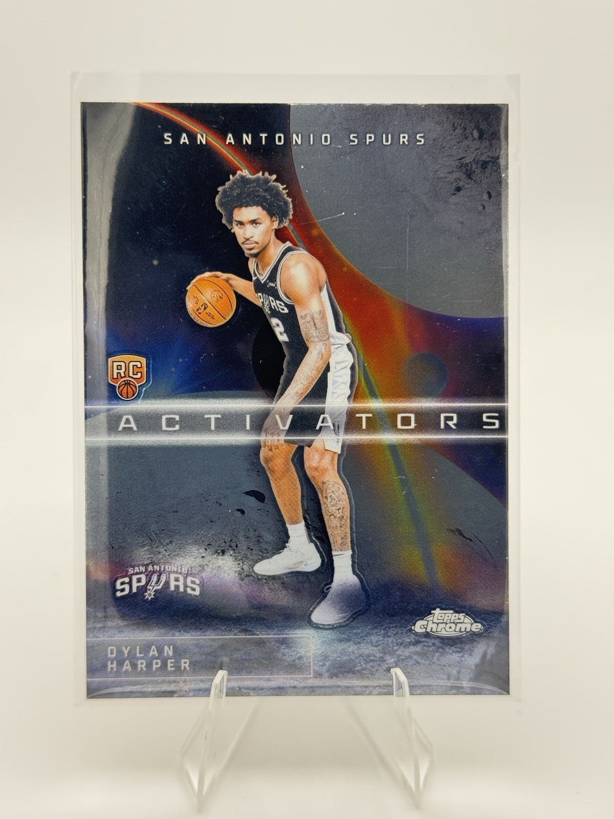 DYLAN HARPER Rookie 2025-26 Topps Chrome Activators San Antonio Spurs RC #AC-12