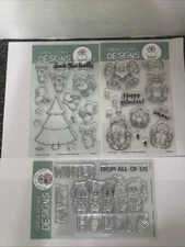 3 Gerda Steiner Designs Christmas Holiday Stamps GSD / 508 / 618 / 737