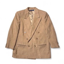 Brooks Brothers 80s Vintage USA Made Camel Hair Double Breasted Sport Coat 12
