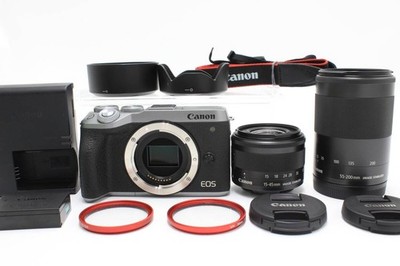 Canon EOS M6 Mark II Double Zoom Kit, under 3000 shots!